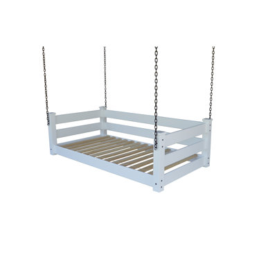 Adrow Solid Wood Hanging Daybed