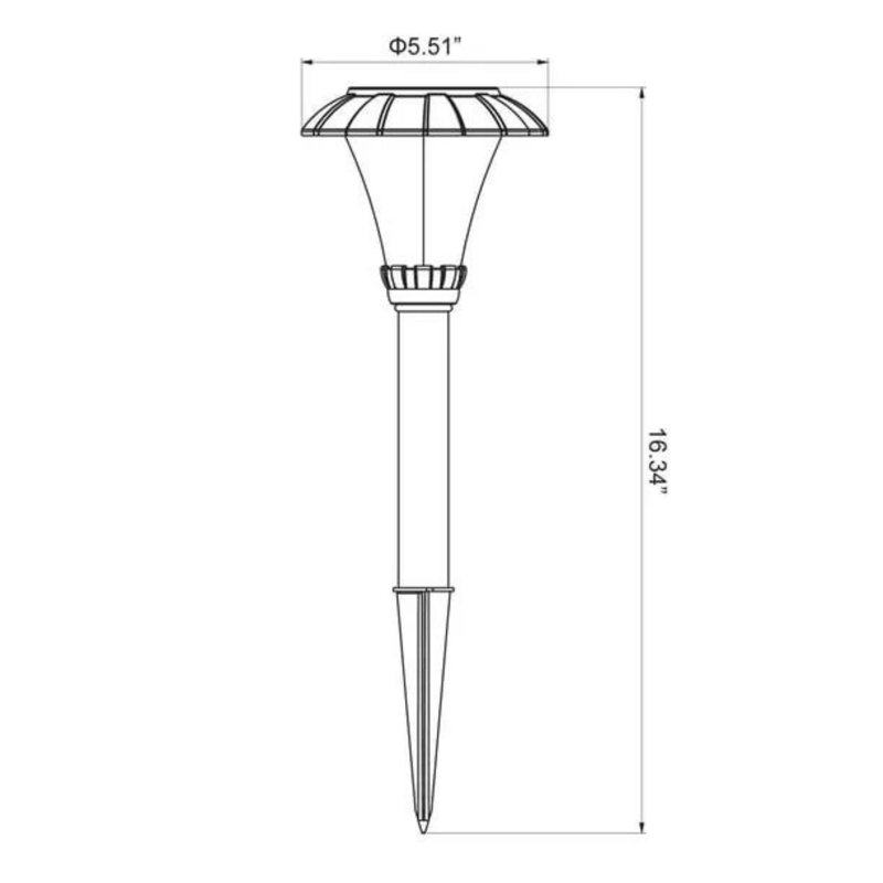 Solar Powered Integrated LED Pathway Light Pack