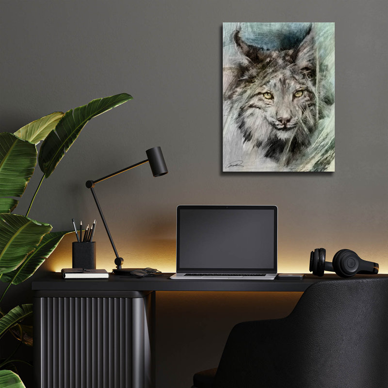 «Lynx Brushstroke» par Robert Campbell, H 16 po x l 12 po x P 0,13 po