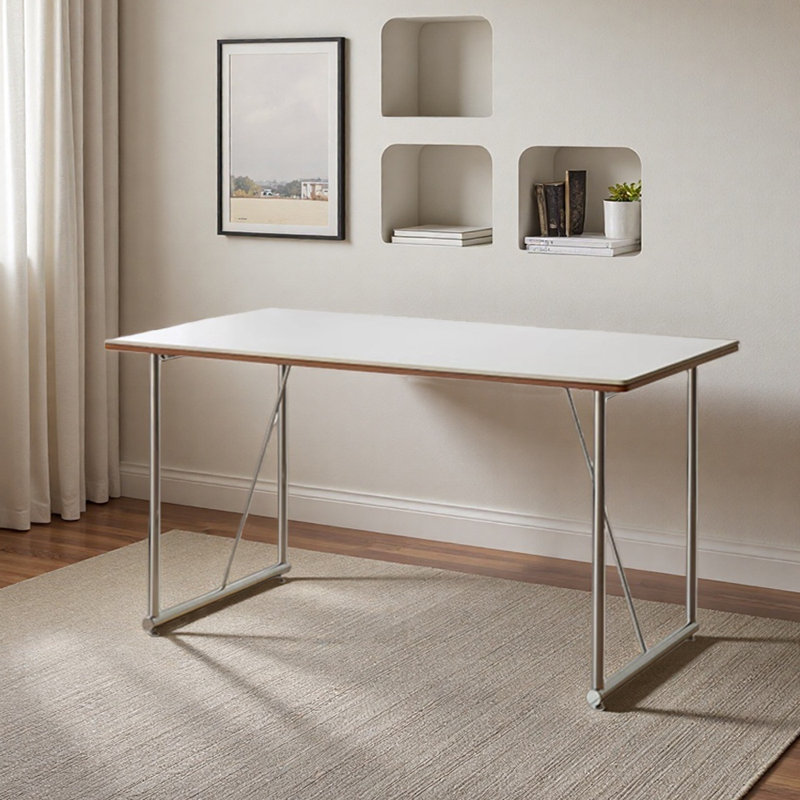 Bureau d'écriture rectangulaire Modern Design minimaliste, H 29,52 po x l 62,99 po x P 31,49 po