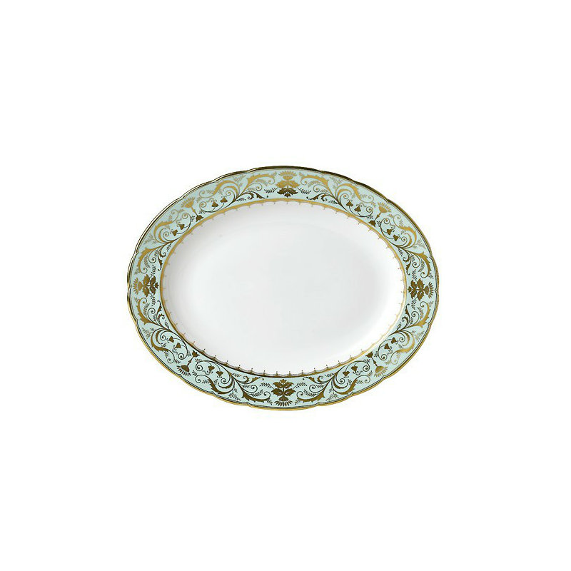 Darl Abbey Large Bone China Platter, 1" H x 13.6" L x 13" W