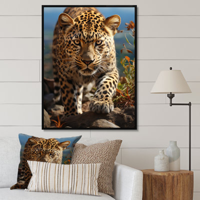 «Moffit African Leopard Portrait II», reproduction sur toile