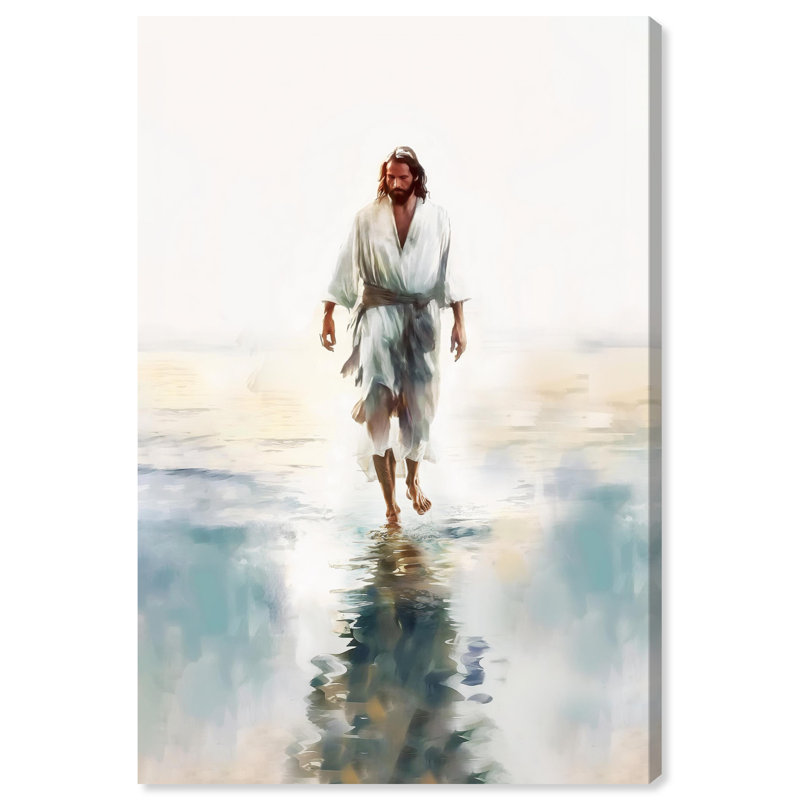 Art Remedy, promenade sur l'eau, reproduction d'art sur toile, art graphique, H 15 po x l 10 po, Toile non encadrée