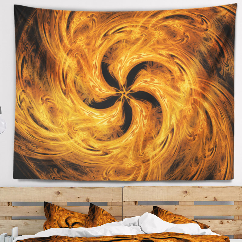 Tapisserie florale brun, H 32 po x l 39 po