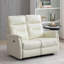 Causeuse inclinable électrique en cuir véritable 52,4 po Viradis avec port USB, canapé inclinable 2 places-596339507