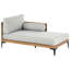 Azurdee 254cm Wide L-Shaped Acacia Patio Sofa with Cushions