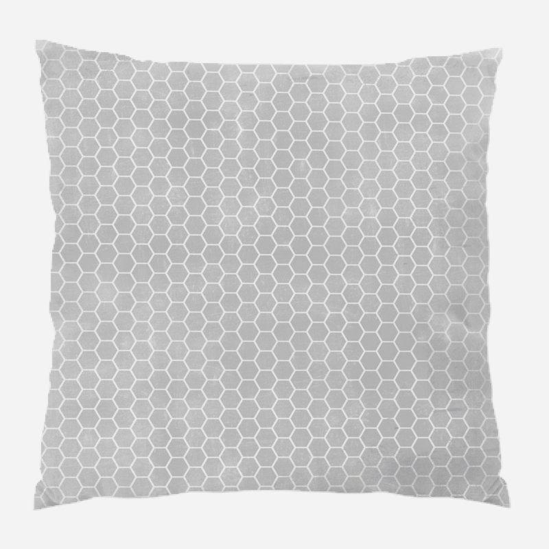 Geometric Microsuede Reversible Throw Pillow