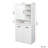 Laundry Cabinet With Doors And Shelf, Tilt-Out Laundry Hamper, Multiple Storage Space, Freestanding Style, Open Shelve, Adjustable Shelf-567166259