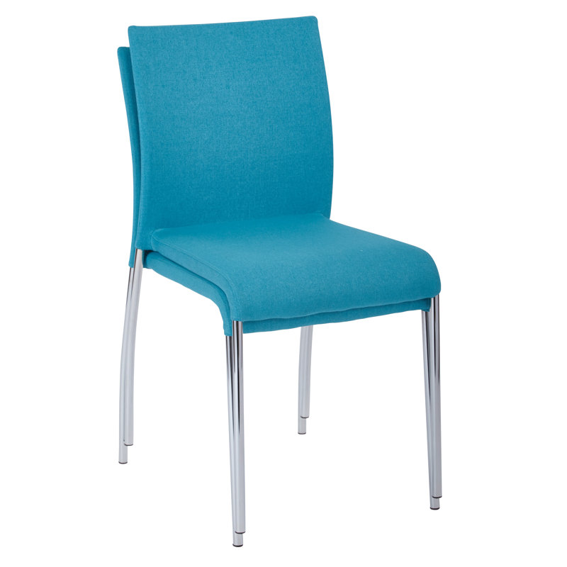 Conway Metal Stackable Multipurpose Chair ( Set of 2 ), Aqua