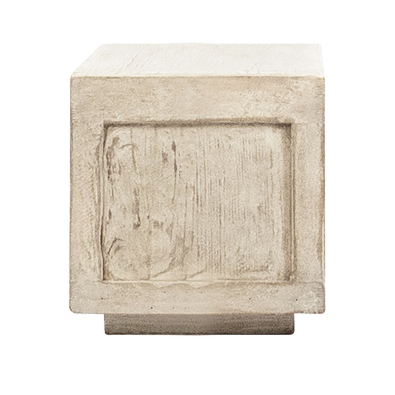 Stark Solid Wood Floor Shelf End Table with Storage