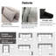 Canapé modulaire rembourré avec repose-pieds réversible Toxi-850920316