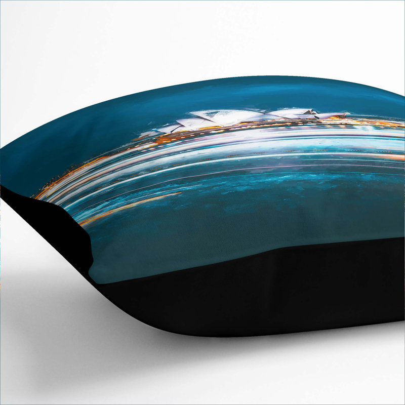 Square Throw Cushion, Black, 55cm H x 55cm W x 20cm D