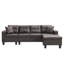 Ensemble de canapé modulaire moderne pour salon avec méridienne en L, porte-gobelet et méridienne gauche ou droite
