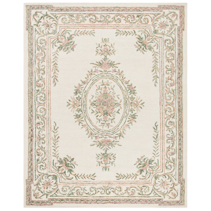 Enid Hand Tufted Wool Oriental Rug, Rectangle 9' x 12'