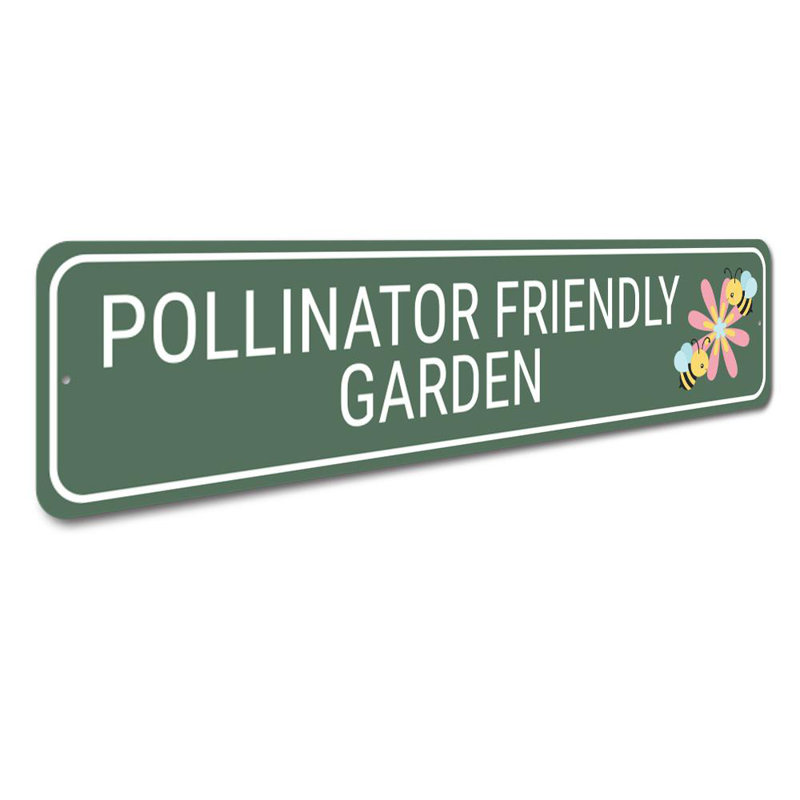 Enseigne de jardin pour pollinisateurs, H 6 po x l 24 po x P 0,06 po