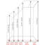 Porte-serviettes sur pied Yescom-110590085