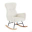 Chaise berçante en velours (chaise berçante)