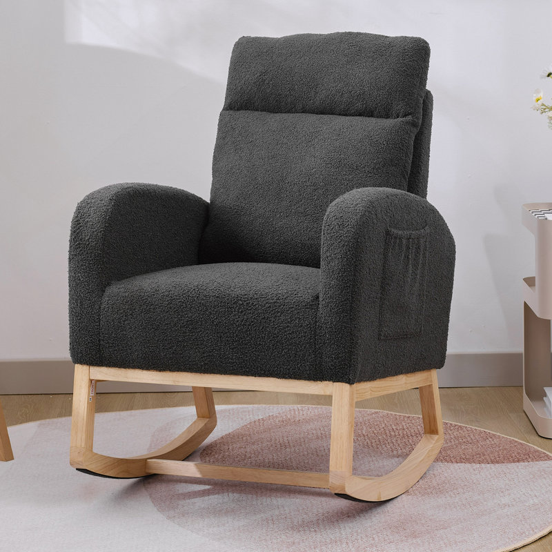 Chaise berçante Modern, Gris foncé