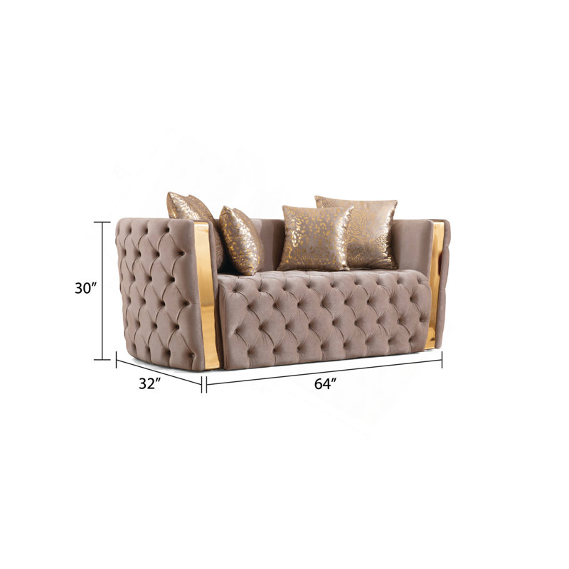 Causeuse Naomi, Taupe