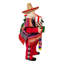  Figurine de Noël Fabrique, Père Noël mexicain musical, 11 po