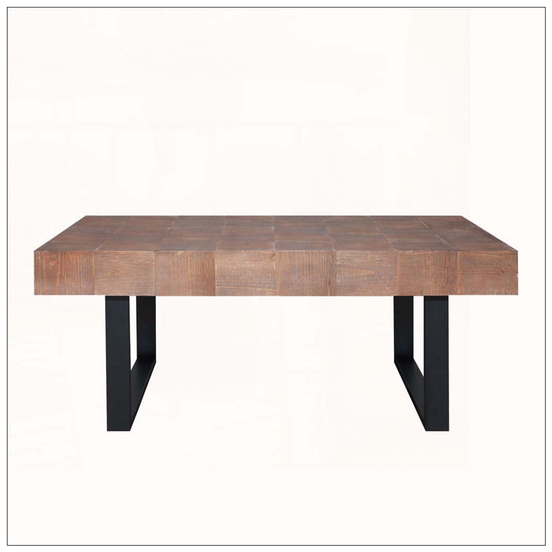 Table basse rustique en bois industriel