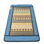 Tapis chauffant à 7 pierres précieuses Blue Trim-136028127
