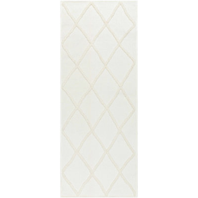 Tapis marocain noir / blanc Anevaeh