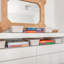 Sculpted Felt Storage Bin - Long with Lid-97811098