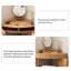 Coiffeuse 29,53 "en bois massif brun simple