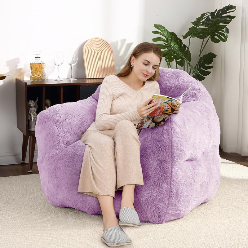 Fauteuil à billes Plush, Bleu