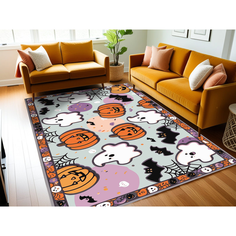 Tapis de Noël lavable The Holiday Aisle®, Rectangle 4pi x 6 pi