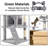 Suzette 70" Multilevel Indoor Cat Tree Tower for Small Medium Cats-2061239242