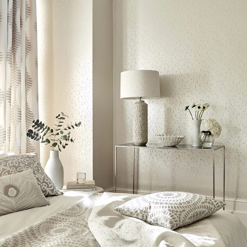 Lucette 10.05m x 52cm Wallpaper Roll, Rose Gold