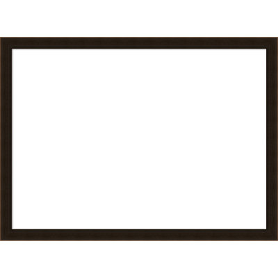 Espresso Brown Framed Dry Erase Magnetic Board Organization Boards
