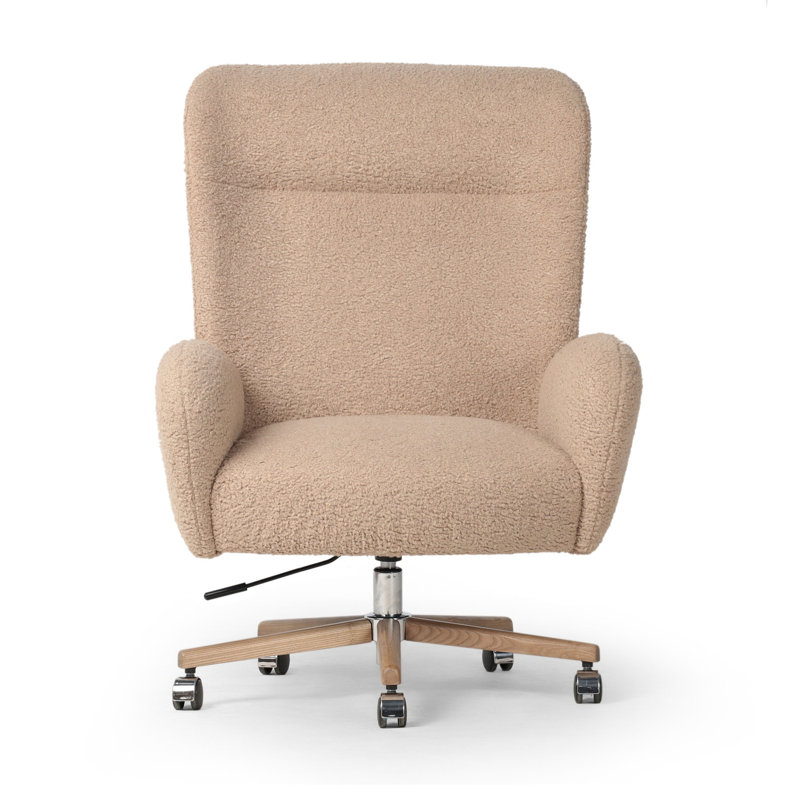 Cade Desk Chair-Sheepskin Camel