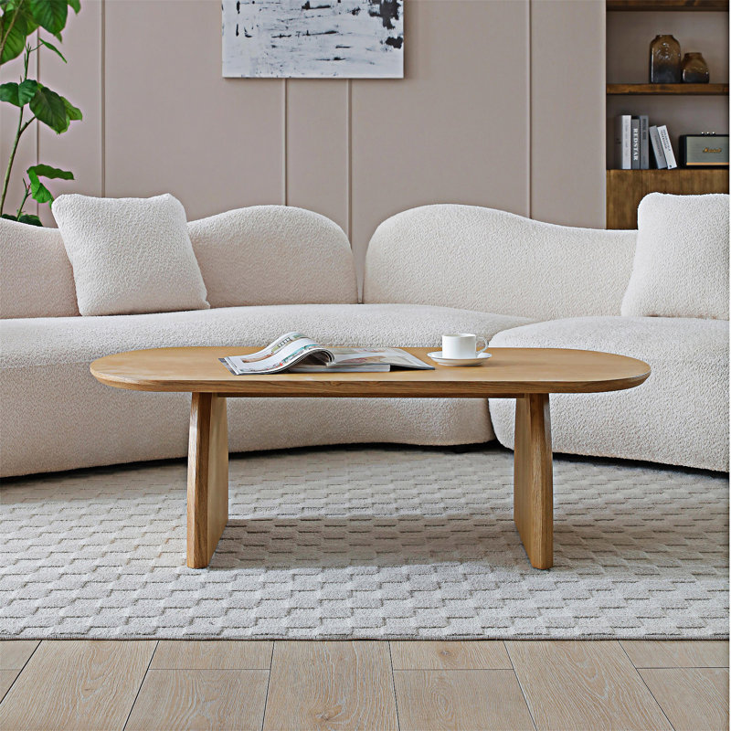 Table basse en bois, Bois naturel, Bois naturel