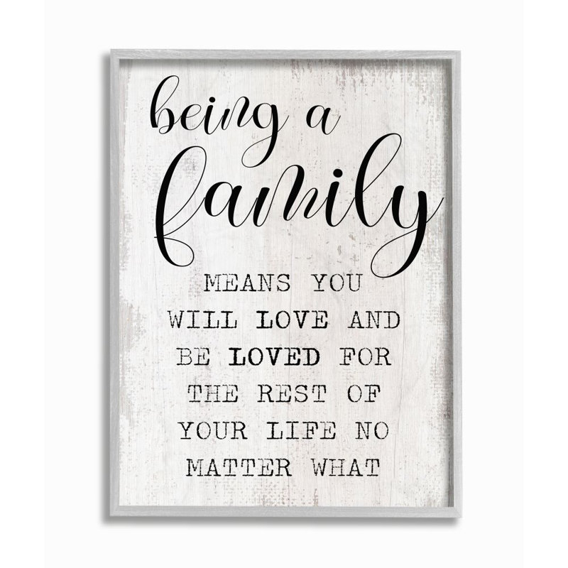 Gray Framed Motivational Wall Art with Woodgrain Frame
