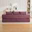 Canapé-lit convertible compact à trois sièges au design minimaliste, futon avec siège-lit désossé, canapé de plancher en velours côtelé doux, appuis-tête réglables et mobiles, soutien dorsal épais-1777749010