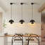 Mini-luminaire suspendu moderne pour îlot de cuisine noir de 9 po, plafonnier à dôme en métal mat pour îlot de cuisine, salle à manger et chambre à coucher-1299310237