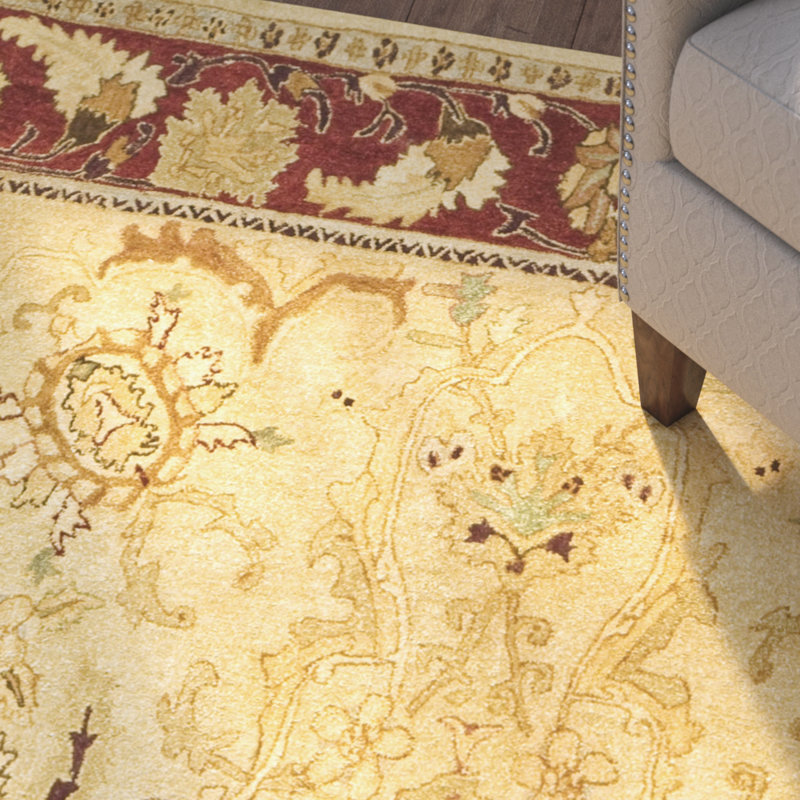 Ladd Wool Pile Oriental Rug, Rectangle 4' x 6'