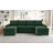 Convertible Sofa Bed 109.5" U-Shaped Sectional Sofa Modern Upholstered Sofa With Storage Chaise Lounges,Cup Holders, USB Ports, And Storage Boxes & Pockets For Living Room-1310583904