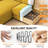 Modern Corduroy 2 Seater Sofa with Ottoman-747101509