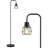 63.75" Industrial Floor Lamp Modern Black Floor Lamp With Footswitch Metal Reading Tall Pole Light With 4W LED Bulb Standing Tall Lamp For Living Room Bedroom Office E26 Base-121783919-121783917