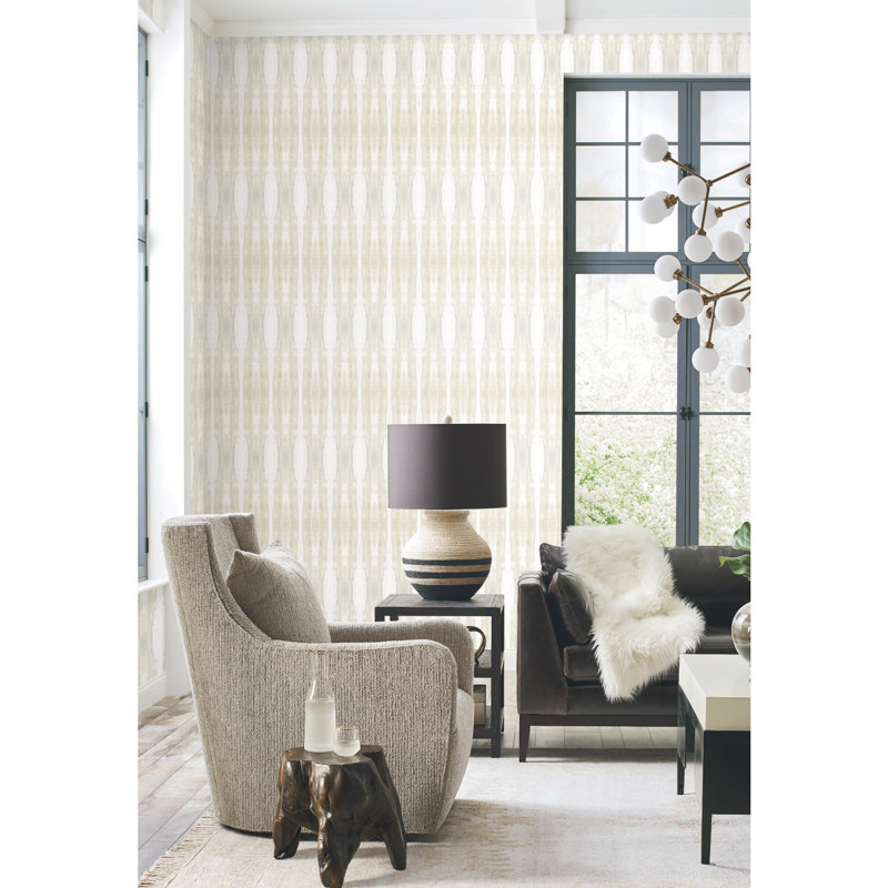Striped Wallpaper Double Roll, Sand