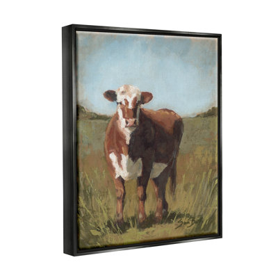 «Catch Vast Countryside Field» par Sara Baker - peinture à cadre flottant sur toile