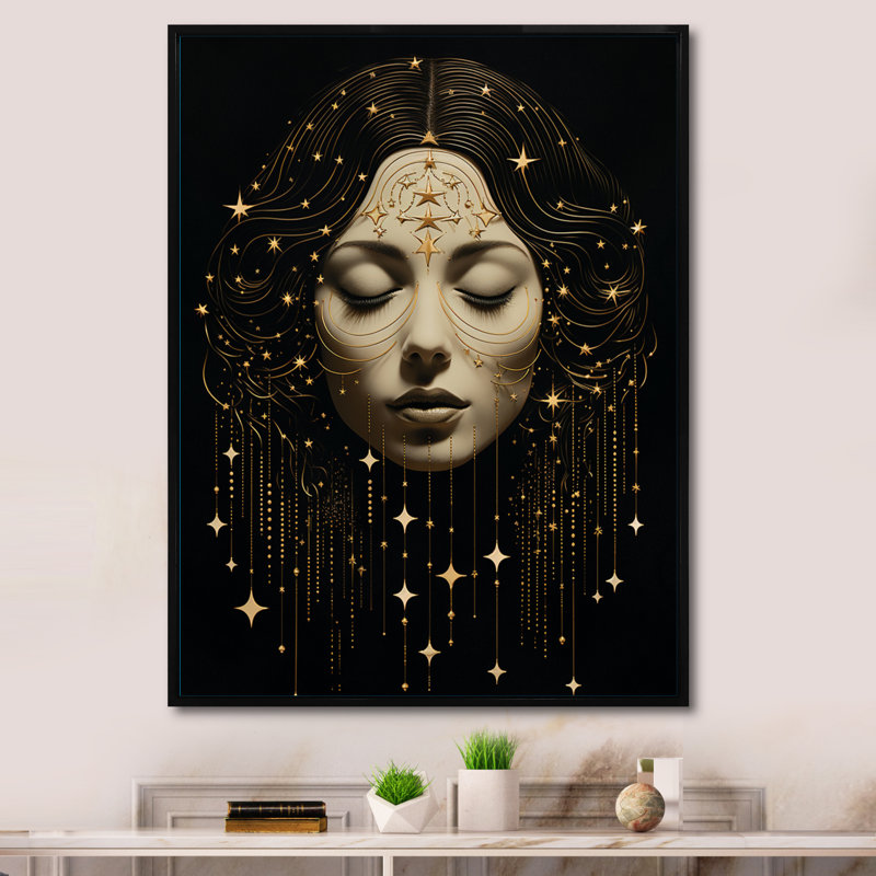 Spiritual Insight I, Cadre flottant noir, H 32 po x l 24 po x P 1 po