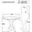 Table d'appoint Mid-Century