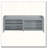 Distressed Shutter Storage Bench with Cushion and Sliding Door-459112118
