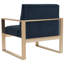 Fauteuil en velours capitonné de 30 po de largeur Skye