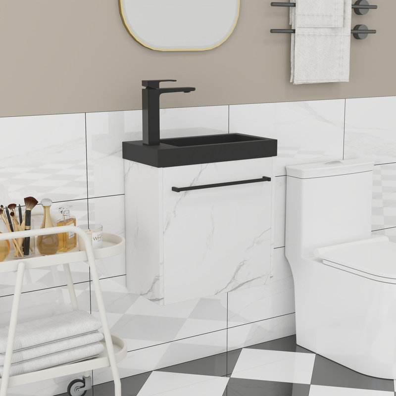 Meuble-lavabo mural 20 po avec lavabo